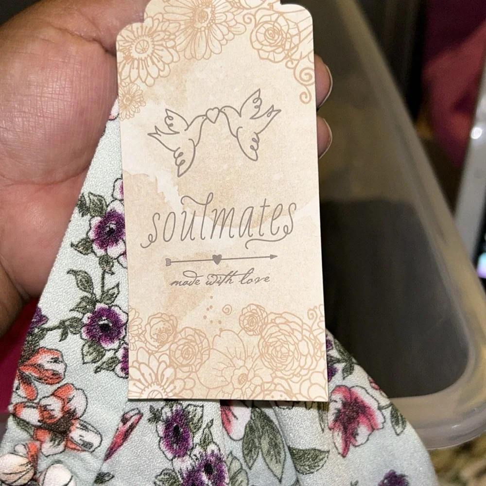 NWT Soulmates front slot maxi skirt with floral print - Picture 14 of 15